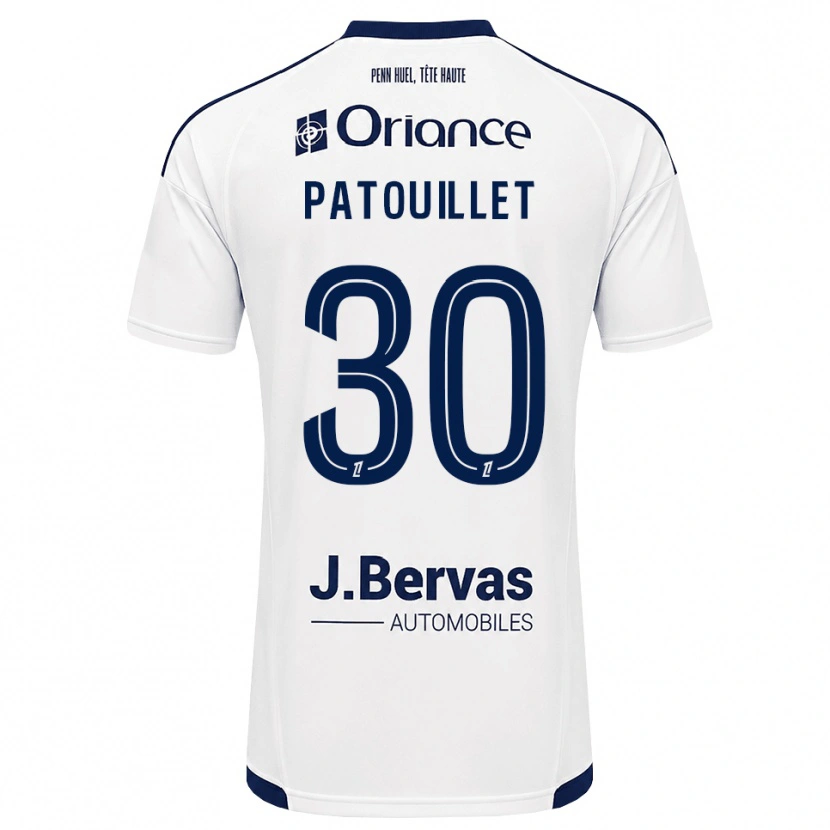Danxen Kinder Mathieu Patouillet #30 Marineweiß Auswärtstrikot Trikot 2026/27 T-Shirt Österreich