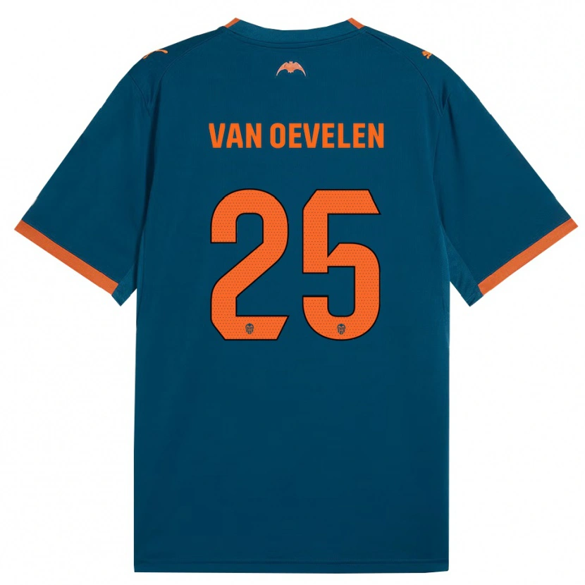 Danxen Herren Kayne Van Oevelen #25 Stahlblau Orange Auswärtstrikot Trikot 2026/27 T-Shirt Österreich