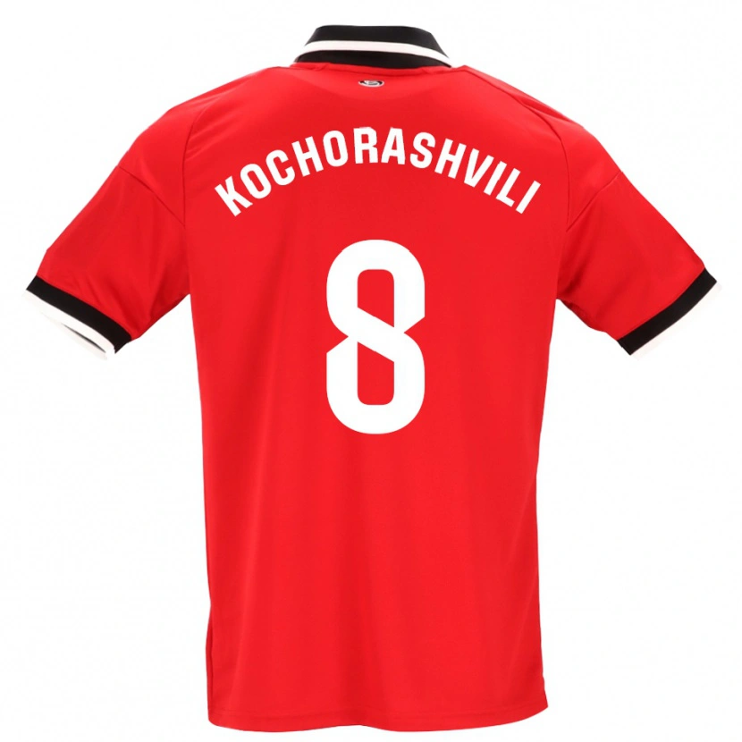 Danxen Herren Giorgi Kochorashvili #8 Schwarz Weiß Rot Auswärtstrikot Trikot 2026/27 T-Shirt Österreich