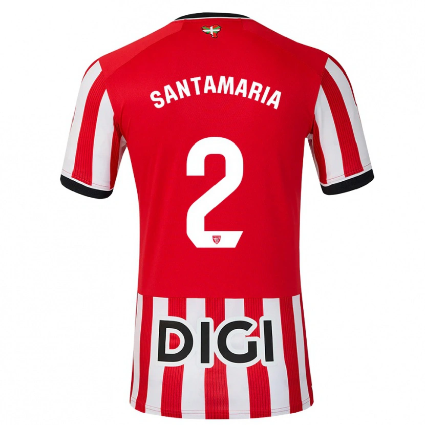 Danxen Herren Unai Santamaría #2 Rot Schwarz Weiß Heimtrikot Trikot 2026/27 T-Shirt Österreich