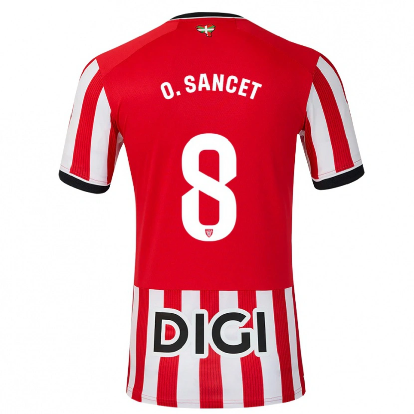 Danxen Herren Oihan Sancet #8 Rot Schwarz Weiß Heimtrikot Trikot 2026/27 T-Shirt Österreich