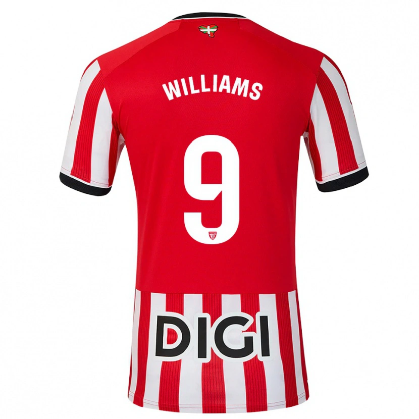 Danxen Herren Iñaki Williams #9 Rot Schwarz Weiß Heimtrikot Trikot 2026/27 T-Shirt Österreich