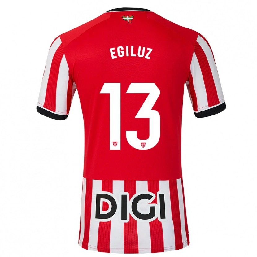 Danxen Herren Unai Egiluz #13 Rot Schwarz Weiß Heimtrikot Trikot 2026/27 T-Shirt Österreich