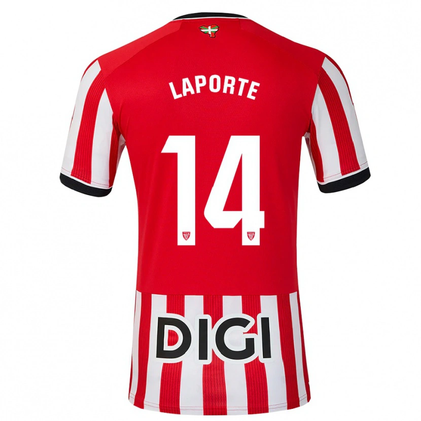 Danxen Herren Aymeric Laporte #14 Rot Schwarz Weiß Heimtrikot Trikot 2026/27 T-Shirt Österreich