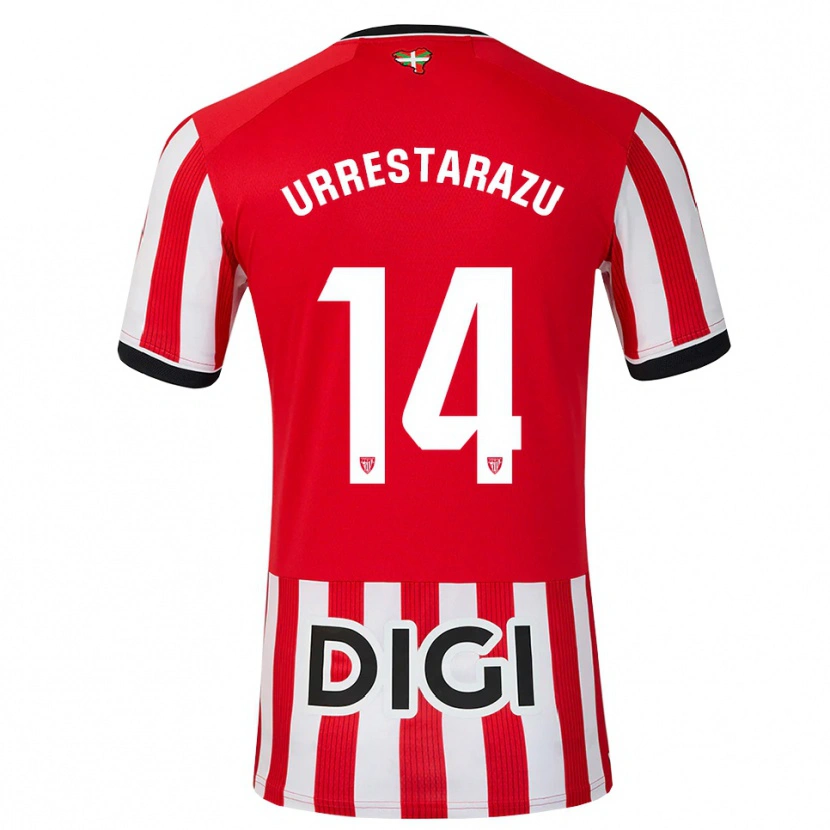 Danxen Herren Mikel Urrestarazu #14 Rot Schwarz Weiß Heimtrikot Trikot 2026/27 T-Shirt Österreich