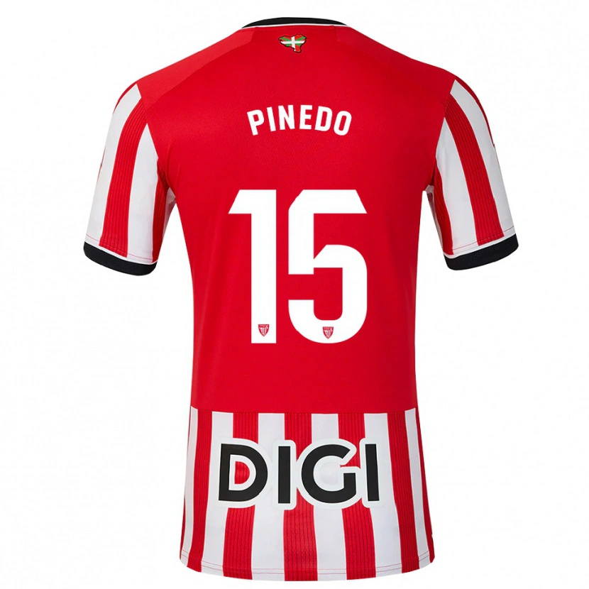 Danxen Herren Clara Pinedo Castresana #15 Rot Schwarz Weiß Heimtrikot Trikot 2026/27 T-Shirt Österreich