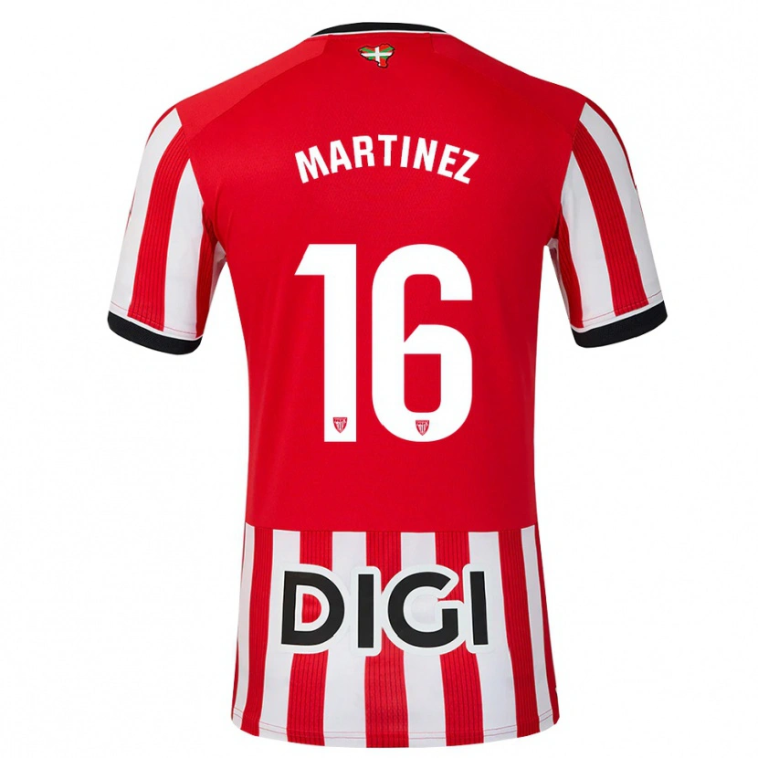 Danxen Herren Pablo Martínez #16 Rot Schwarz Weiß Heimtrikot Trikot 2026/27 T-Shirt Österreich