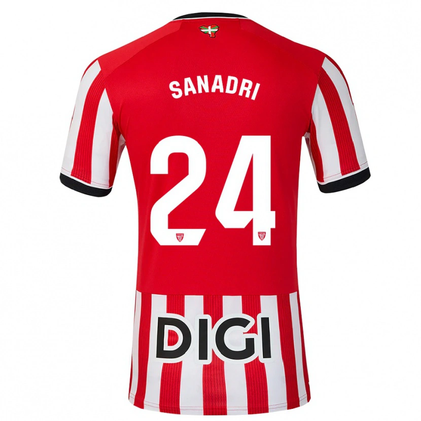 Danxen Herren Sanadri #24 Rot Schwarz Weiß Heimtrikot Trikot 2026/27 T-Shirt Österreich