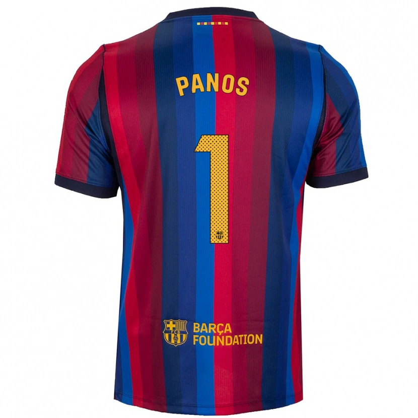 Danxen Herren Sandra Panos #1 Königsblau Rot Gelb Heimtrikot Trikot 2026/27 T-Shirt Österreich