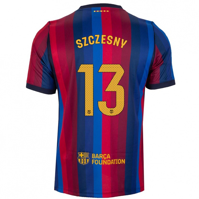 Danxen Herren Wojciech Szczesny #13 Königsblau Rot Gelb Heimtrikot Trikot 2026/27 T-Shirt Österreich