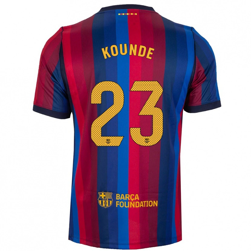 Danxen Herren Jules Koundé #23 Königsblau Rot Gelb Heimtrikot Trikot 2026/27 T-Shirt Österreich