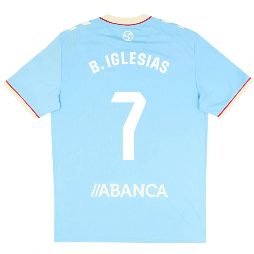 Danxen Herren Borja Iglesias #7 Himmelblau Weiß Rot Heimtrikot Trikot 2026/27 T-Shirt Österreich