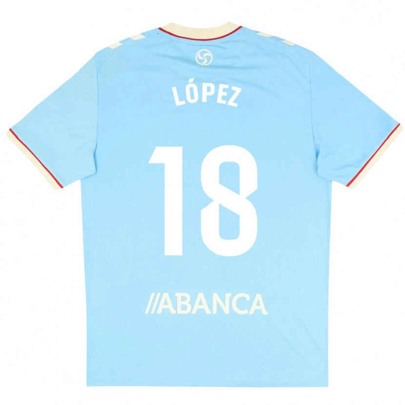Danxen Herren Diego López #18 Himmelblau Weiß Rot Heimtrikot Trikot 2026/27 T-Shirt Österreich