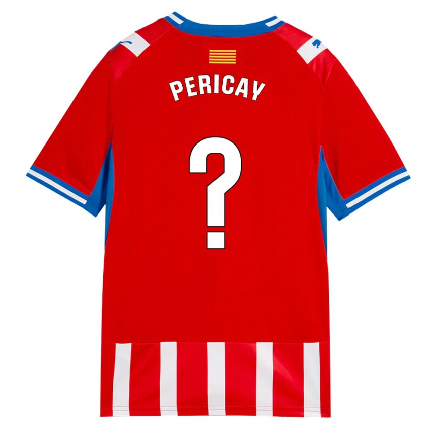 Danxen Herren Sergi Pericay #0 Rot Weiß Himmelblau Heimtrikot Trikot 2026/27 T-Shirt Österreich