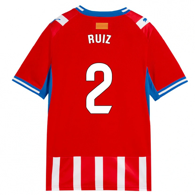 Danxen Herren Ferran Ruiz #2 Rot Weiß Himmelblau Heimtrikot Trikot 2026/27 T-Shirt Österreich