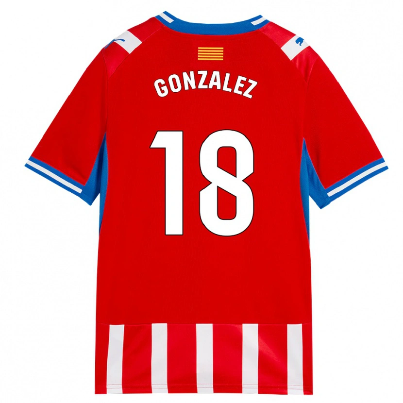 Danxen Herren Gerard Gonzalez #18 Rot Weiß Himmelblau Heimtrikot Trikot 2026/27 T-Shirt Österreich