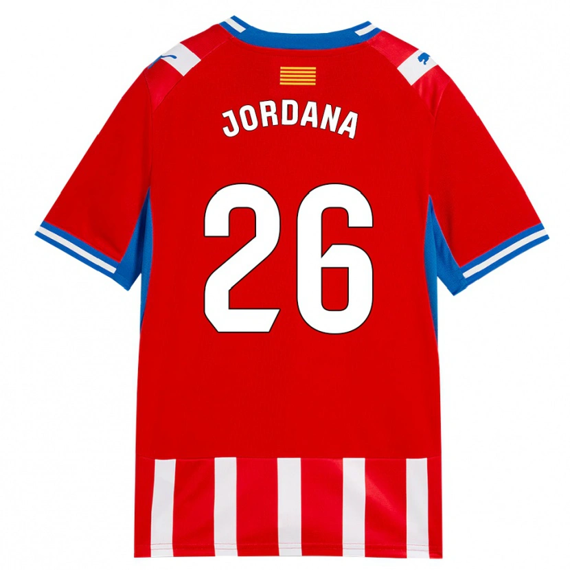 Danxen Herren Gibert Jordana #26 Rot Weiß Himmelblau Heimtrikot Trikot 2026/27 T-Shirt Österreich