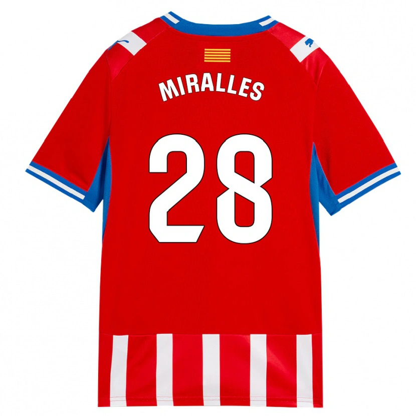 Danxen Herren Diego Miralles #28 Rot Weiß Himmelblau Heimtrikot Trikot 2026/27 T-Shirt Österreich