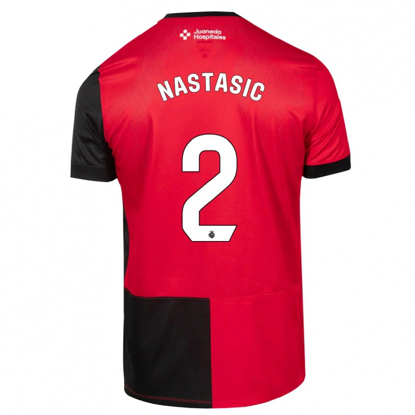 Danxen Herren Matija Nastasic #2 Schwarz Rot Weiß Heimtrikot Trikot 2026/27 T-Shirt Österreich