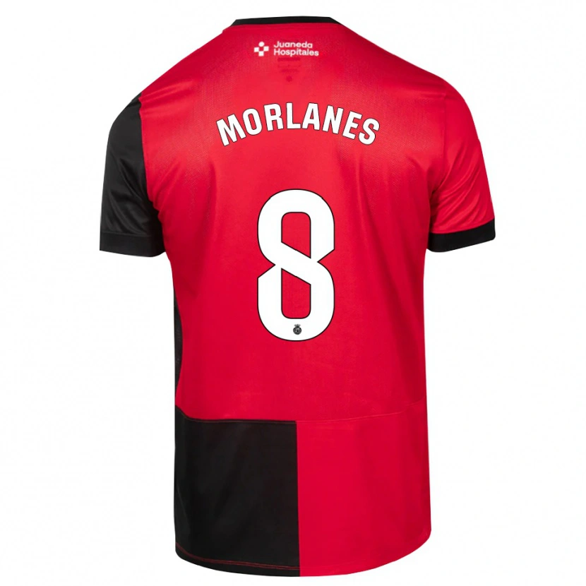 Danxen Herren Manu Morlanes #8 Schwarz Rot Weiß Heimtrikot Trikot 2026/27 T-Shirt Österreich