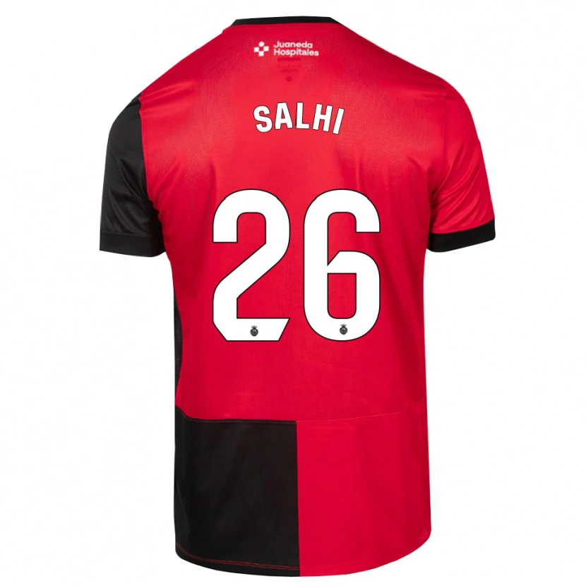 Danxen Herren Iliesse Salhi #26 Schwarz Rot Weiß Heimtrikot Trikot 2026/27 T-Shirt Österreich