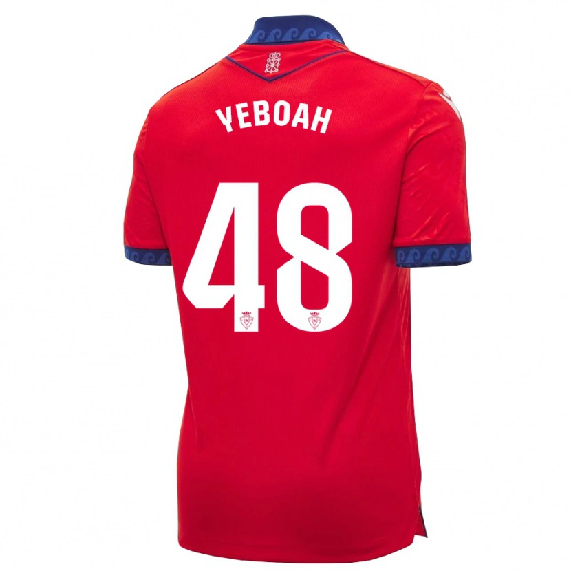 Danxen Herren Rockson Yeboah #48 Rot Marineblau Weiß Heimtrikot Trikot 2026/27 T-Shirt Österreich
