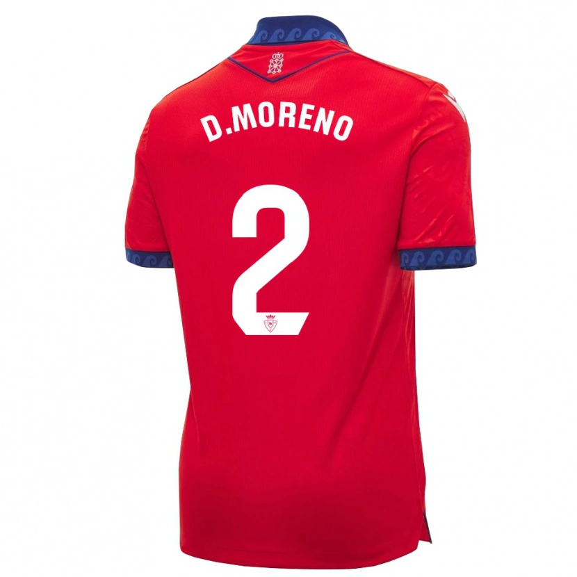 Danxen Herren Diego Moreno #2 Rot Marineblau Weiß Heimtrikot Trikot 2026/27 T-Shirt Österreich