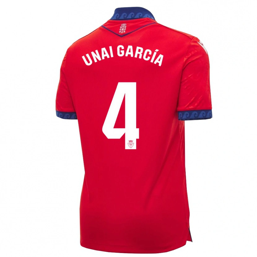 Danxen Herren Unai García #4 Rot Marineblau Weiß Heimtrikot Trikot 2026/27 T-Shirt Österreich