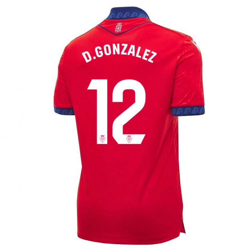 Danxen Herren Dani González #12 Rot Marineblau Weiß Heimtrikot Trikot 2026/27 T-Shirt Österreich