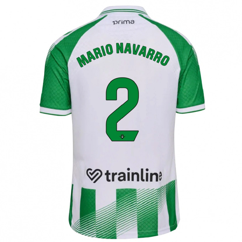 Danxen Herren Mario Navarro #2 Hellgrün Schwarz Weiß Heimtrikot Trikot 2026/27 T-Shirt Österreich