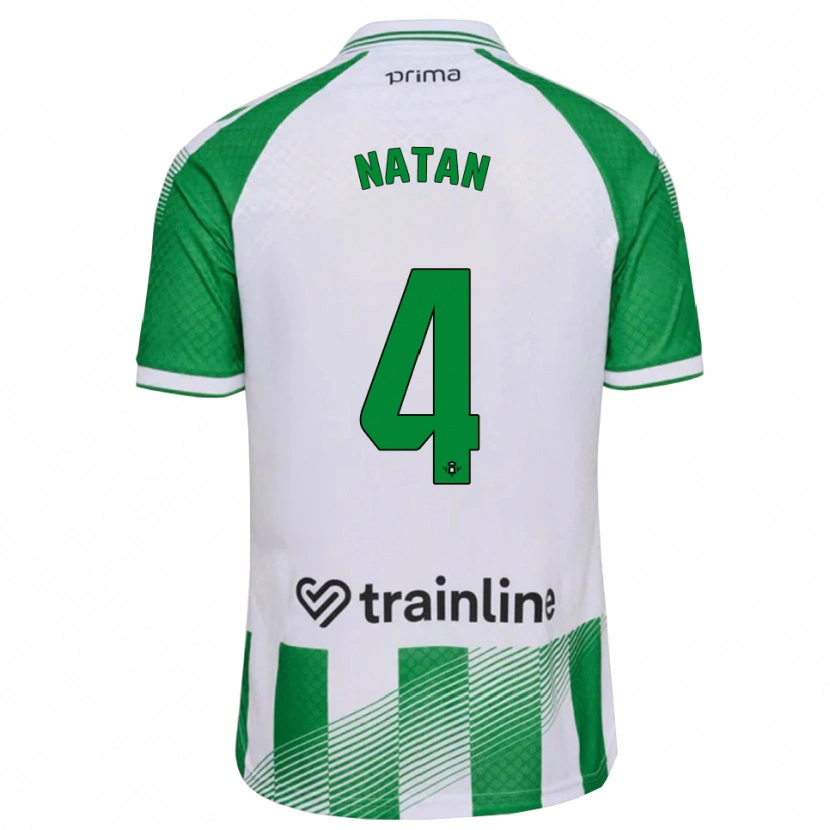 Danxen Herren Natan Bernardo De Souza #4 Hellgrün Schwarz Weiß Heimtrikot Trikot 2026/27 T-Shirt Österreich