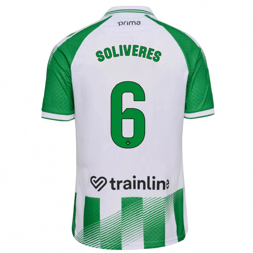 Danxen Herren Gema Soliveres #6 Hellgrün Schwarz Weiß Heimtrikot Trikot 2026/27 T-Shirt Österreich
