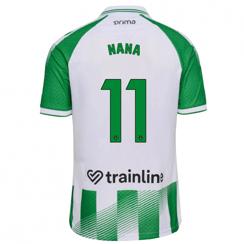 Danxen Herren Nuria Ligero Fernández #11 Hellgrün Schwarz Weiß Heimtrikot Trikot 2026/27 T-Shirt Österreich