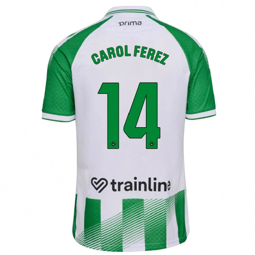Danxen Herren Carolina Férez Méndez #14 Hellgrün Schwarz Weiß Heimtrikot Trikot 2026/27 T-Shirt Österreich