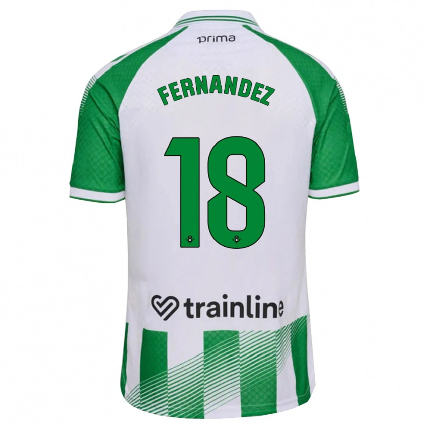 Danxen Herren Nicolás Fernández #18 Hellgrün Schwarz Weiß Heimtrikot Trikot 2026/27 T-Shirt Österreich