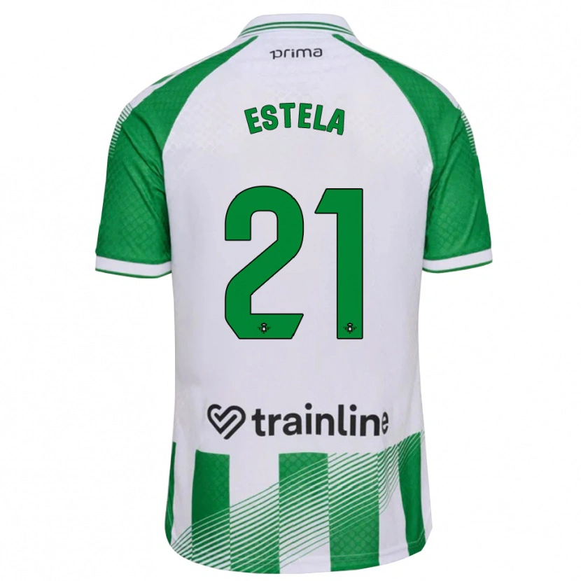 Danxen Herren Estela Fernández #21 Hellgrün Schwarz Weiß Heimtrikot Trikot 2026/27 T-Shirt Österreich