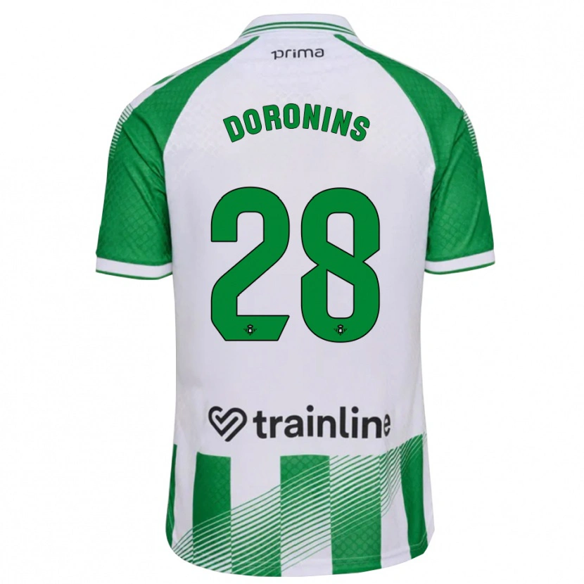 Danxen Herren Nikita Doronins #28 Hellgrün Schwarz Weiß Heimtrikot Trikot 2026/27 T-Shirt Österreich