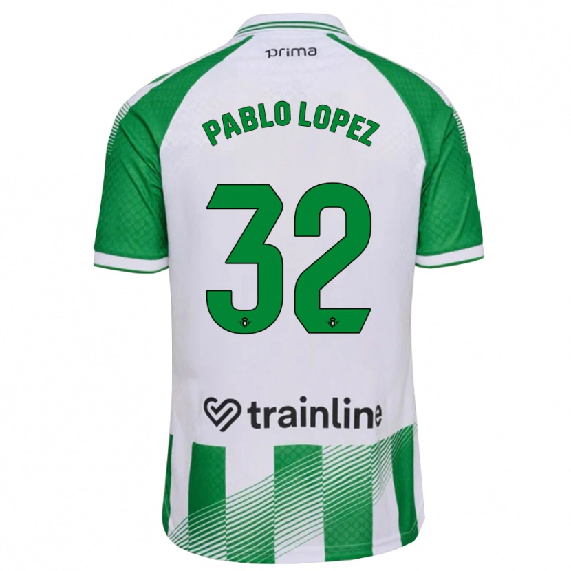 Danxen Herren Pablo López #32 Hellgrün Schwarz Weiß Heimtrikot Trikot 2026/27 T-Shirt Österreich