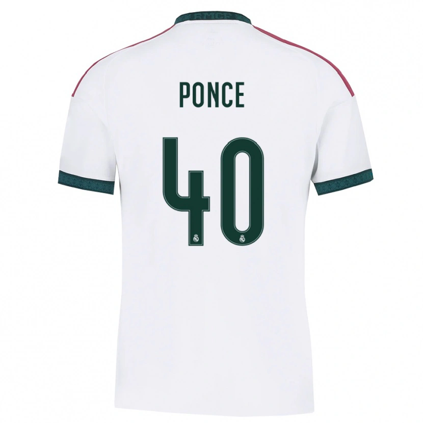 Danxen Herren Guille Ponce #40 Dunkelgrün Weiß Rot Heimtrikot Trikot 2026/27 T-Shirt Österreich