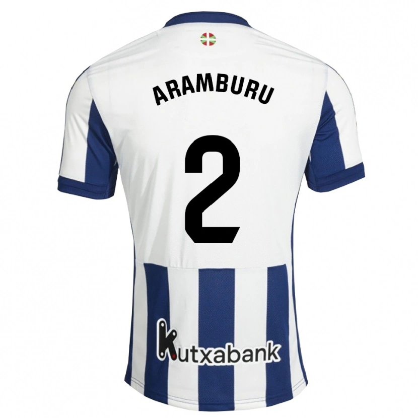 Danxen Herren Jon Aramburu #2 Marineweiß Goldrute Heimtrikot Trikot 2026/27 T-Shirt Österreich