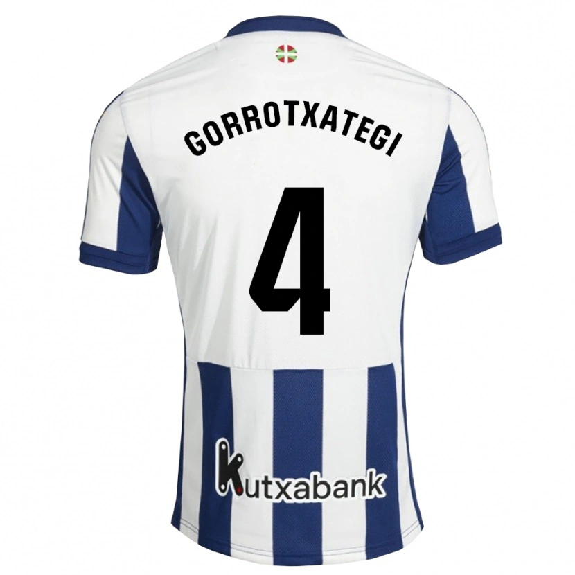 Danxen Herren Jon Gorrotxategi #4 Marineweiß Goldrute Heimtrikot Trikot 2026/27 T-Shirt Österreich