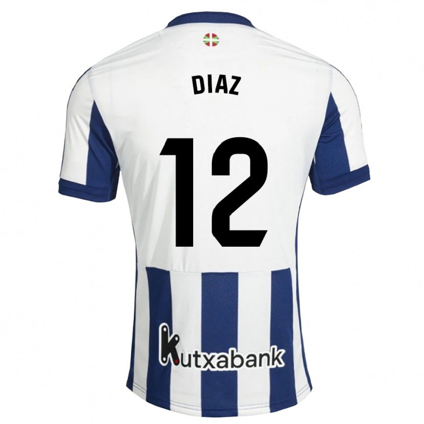 Danxen Herren Ekain Díaz #12 Marineweiß Goldrute Heimtrikot Trikot 2026/27 T-Shirt Österreich