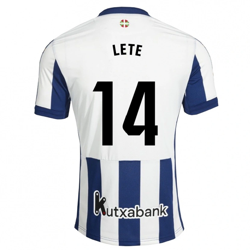 Danxen Herren Eñaut Lete #14 Marineweiß Goldrute Heimtrikot Trikot 2026/27 T-Shirt Österreich