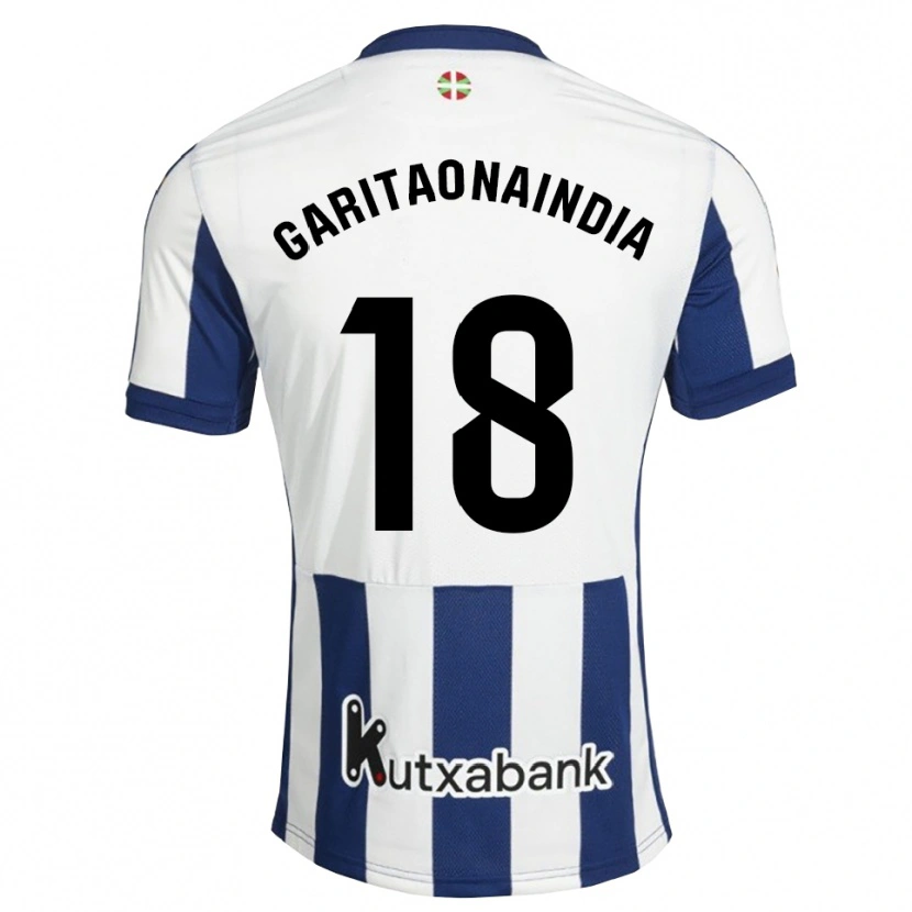 Danxen Herren Hodei Garitaonaindia #18 Marineweiß Goldrute Heimtrikot Trikot 2026/27 T-Shirt Österreich
