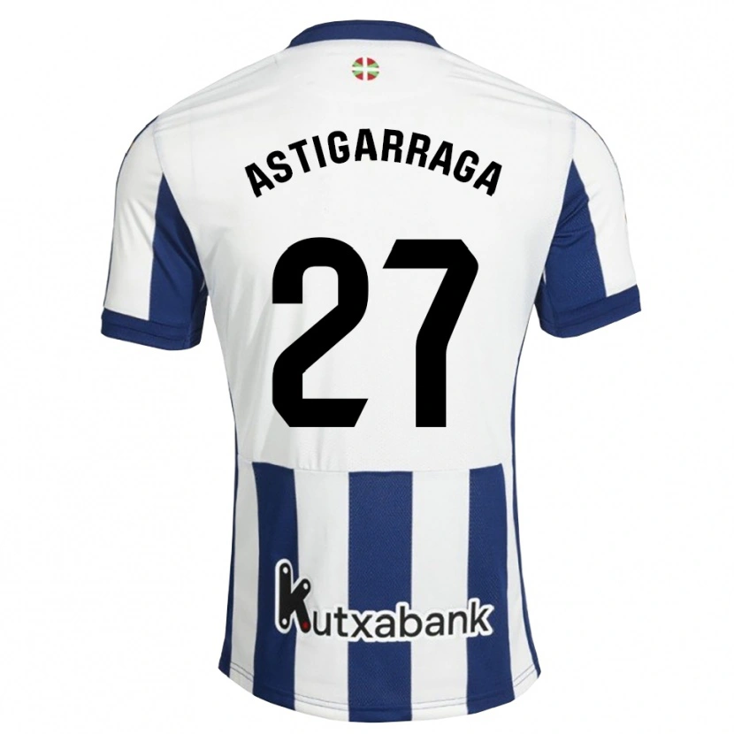 Danxen Herren Eneko Astigarraga #27 Marineweiß Goldrute Heimtrikot Trikot 2026/27 T-Shirt Österreich