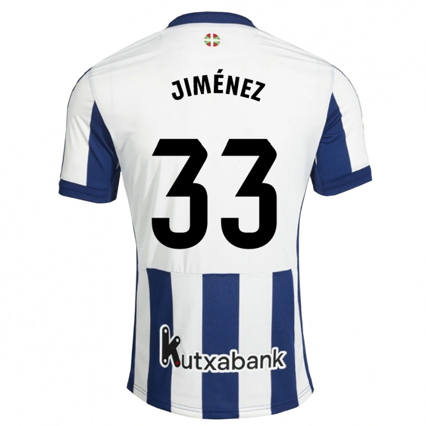 Danxen Herren Javier Jiménez #33 Marineweiß Goldrute Heimtrikot Trikot 2026/27 T-Shirt Österreich