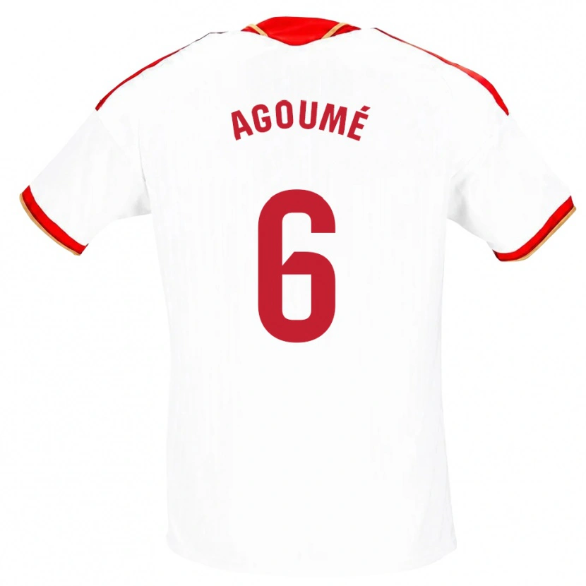 Danxen Herren Lucien Agoumé #6 Weiß Rot Heimtrikot Trikot 2026/27 T-Shirt Österreich