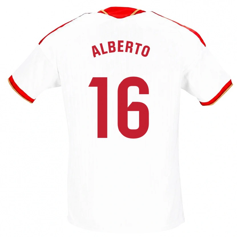 Danxen Herren Alberto González #16 Weiß Rot Heimtrikot Trikot 2026/27 T-Shirt Österreich