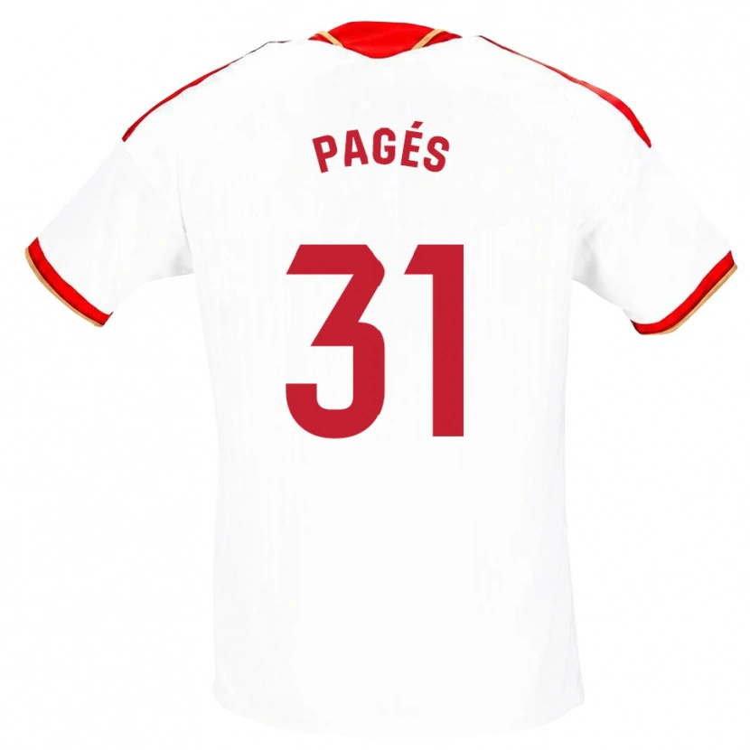 Danxen Herren Lukas Pagés #31 Weiß Rot Heimtrikot Trikot 2026/27 T-Shirt Österreich