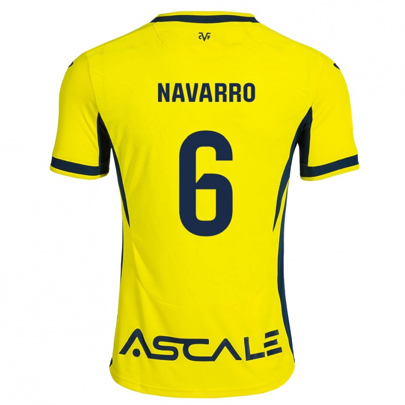 Danxen Herren Pau Navarro #6 Gelb Schwarz Rot Heimtrikot Trikot 2026/27 T-Shirt Österreich